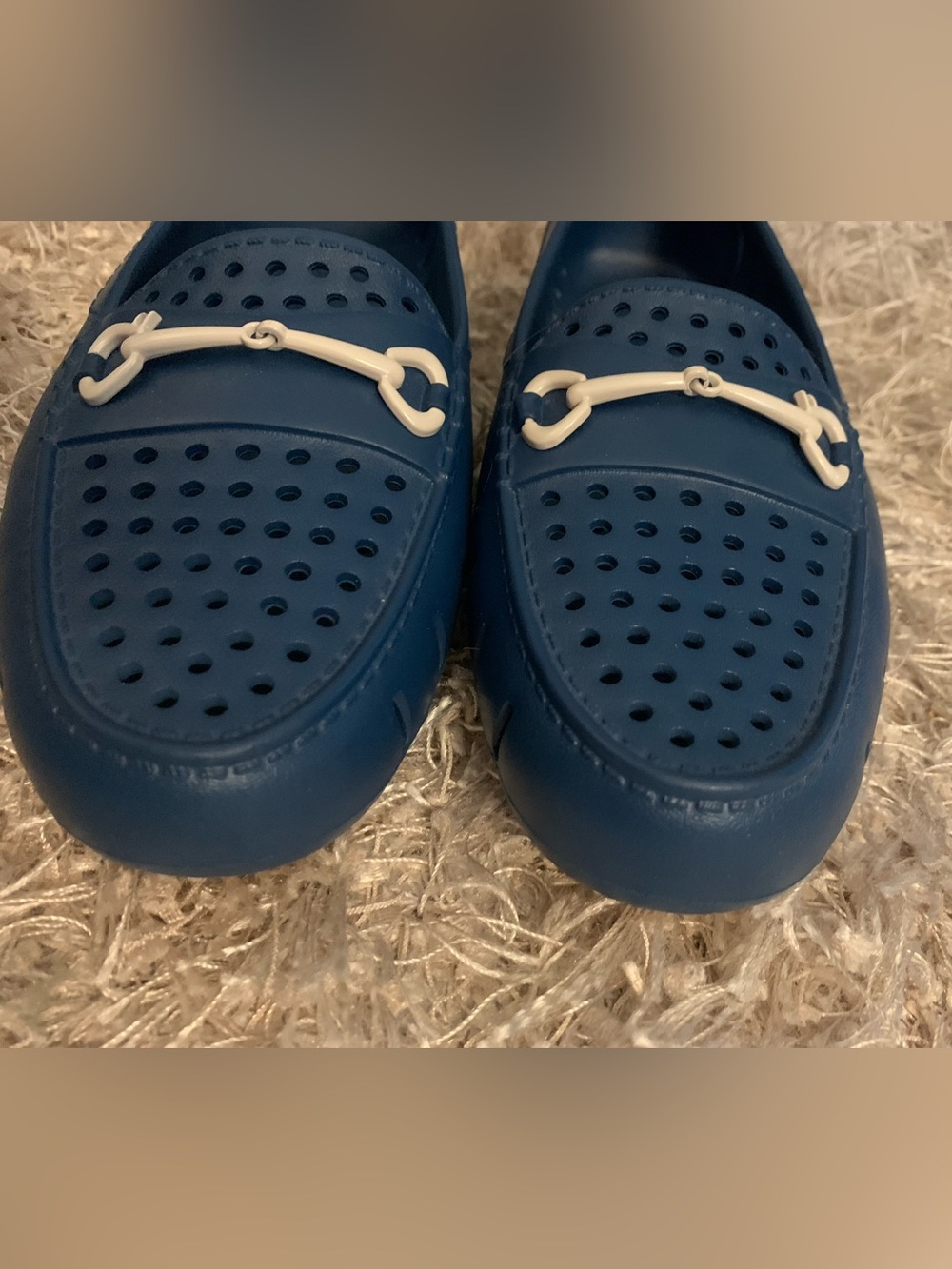 Classic Blue Women's Slip-On Floafers with Accent Bit size 9 - Picture 8 of 8